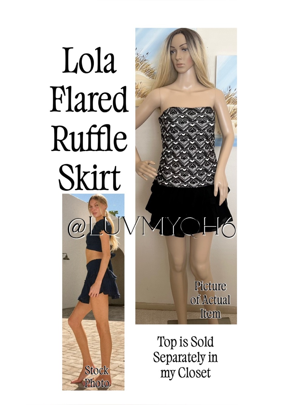 Lola Flared Ruffle Skirt